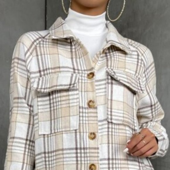 CASUAL DOLLZ Plaid Print long Coat - Picture 6 of 6